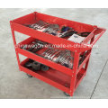 Rif Heavy Duty Work Red Steel Tool Cart Sc1350